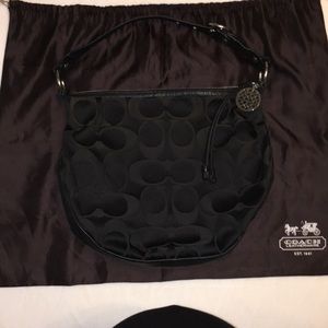 Coach Signature Shoulder Hobo Purse
